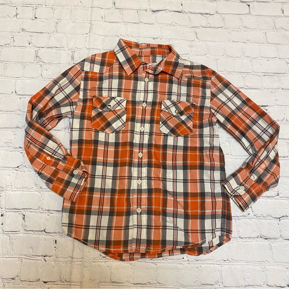 Plaid Pearl Snap Button Down Shirt - Picture 1 of 5